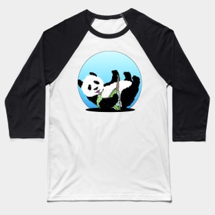 Panda Playing Electric Guitar Baseball T-Shirt